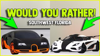 WOULD YOU RATHER INSIDE SOUTHWEST FLORIDA ROBLOX [upl. by Zitella461]