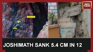 Full Joshimath On Brink Of Collapse Sank 54 Cm In 12 Days  ISRO Report On Joshimath Sinking [upl. by Cowan]