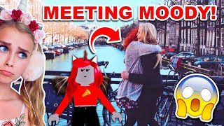 MEETING My BEST FRIEND MOODY In REAL LIFE For The FIRST TIME Roblox [upl. by Dachy477]