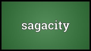 Sagacity Meaning [upl. by Reppiks724]