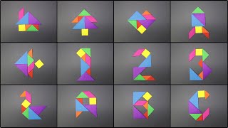 How to make a paper TANGRAM  Origami [upl. by Isis]