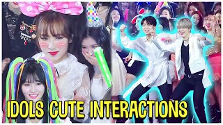 KPOP Idols Cute Interactions [upl. by Icats]