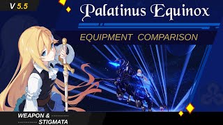 Palatinus Equinox  WeaponStigmata Comparison [upl. by Adirahs]