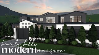 Bloxburg  Beverly Hills Modern Mansion  House Build [upl. by Orazio]