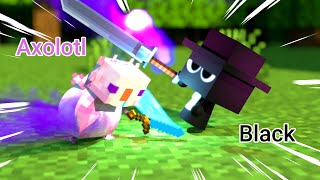 Axolotl vs Sprunki black  amp MINECRAFT best funny anime compilation🤣 [upl. by Theran]