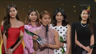 Star Awards 2019  Top 10 Female  Lina Ng [upl. by Doty]