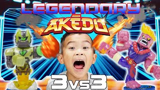 Can Daddy Beat My Legendary Akedo Ultimate Arcade Warriors Part 3 [upl. by Joannes]