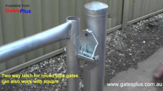 Gate Latch 2 way for round pipe and square [upl. by Pelson83]