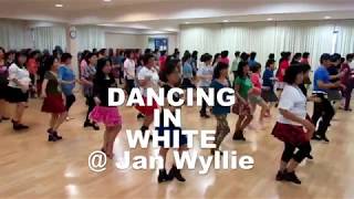 DANCING IN WHITE Jan Wyllie  EBC Line Dancers 19 August 2018 [upl. by Kreager]