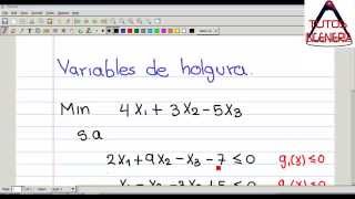 🎯 Variables de holgura [upl. by Stalk]