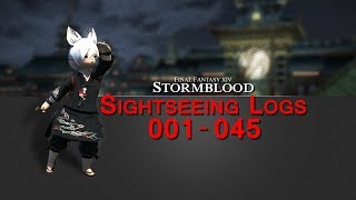 FFXIV  Stormbloods Sightseeing Logs 001  045 [upl. by Aratnahs266]