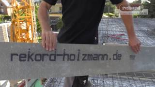 rekord Holzmann  Deckenrandschalungen aus Holzbeton  XPS und EPS [upl. by Leta]