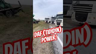 Triple DAF Rescue – HeavyDuty Recovery in Action 🚛💪 lkw camion truckdriver power bigrig job [upl. by Xylon]