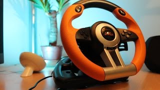 Speedlink Drift OZ  PC Racing Wheel Review [upl. by Tenay]