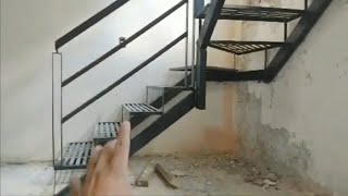 Como elaborar escalera con giro a 90° [upl. by Awahsoj475]