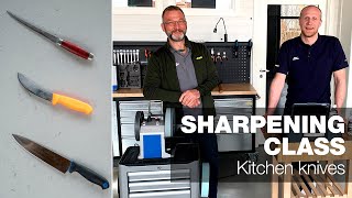 Knife sharpening  Part 1  Tormek Live Sharpening Class [upl. by Macintosh257]