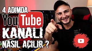 4 Adımda YouTube Kanalı Nasıl Açılır [upl. by Akeim]