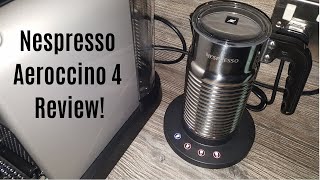 Nespresso Aeroccino 4 Milk Frother Review  Worth upgrading from the Aeroccino 3 [upl. by Serrell]