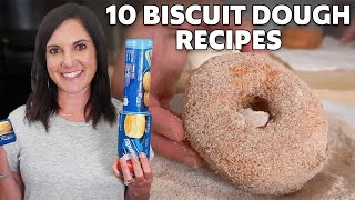 10 Canned Biscuit Dough Recipes  MyRecipes [upl. by Oiliruam]