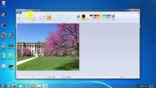 Cropping an Image in Paint Windows [upl. by Hardman]