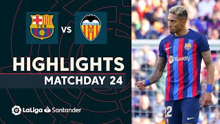 Resumen de FC Barcelona vs Valencia CF 10 [upl. by Kopp]