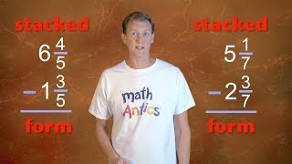 Math Antics  Subtracting Mixed Numbers [upl. by Korff479]