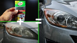 DIY Headlight cleaner Fast and Easy [upl. by Latsyk149]