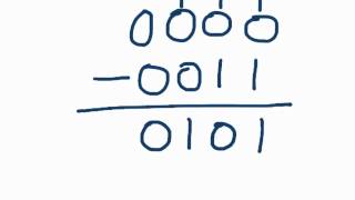 How to subtract binary numbers [upl. by Kalbli]