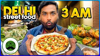 3 AM Night Food Tour in Delhi  Veggie Paaji [upl. by Llenram]