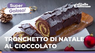 TRONCHETTO DI NATALE AL CIOCCOLATO  Goloso e perfetto per le Feste [upl. by Ihsir254]