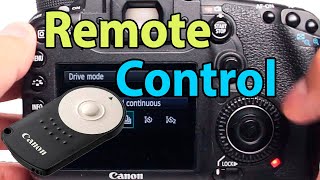 How to Use the Remote Control on Canon EOS Camera And How to Use Shoot Modes [upl. by Lida]