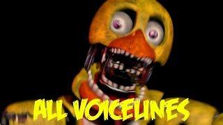 Withered Chica  All Voicelines with Subtitles  Ultimate Custom Night [upl. by Hollie]