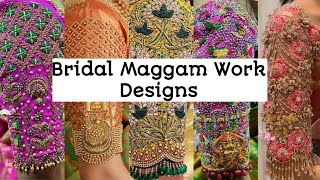 50 Bridal Maggam Blouse Designs 2022  Latest Maggam Collection 2022  Trendy Outfits [upl. by Aitahs]