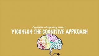 ALevel Psychology AQA The Cognitive Approach [upl. by Ydnih]