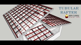 Design and Estimate  Tubular Rafter Truss [upl. by Elleirda]