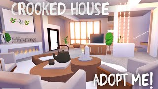 Adopt Me CROOKED HOUSE  Full House Speed Build and Tour [upl. by Georgianne588]