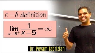 Epsilon delta limit Example 3 Infinite limit at a point [upl. by Landes440]