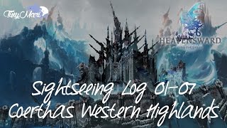 FFXIV Heavensward  Sightseeing Log 0107 at Coerthas Western Highlands Visual Guide [upl. by Faline]