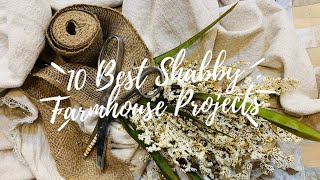 10 BEST RUSTIC SHABBY CHIC FARMHOUSE DIY PROJECTS 225 [upl. by Eiroc]