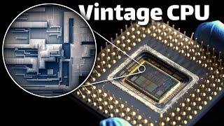 Microscopic view of an Intel i486 [upl. by Nellahs379]