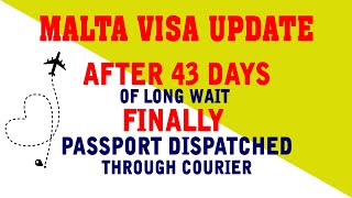 MALTA VISA UPDATES  VFS amp COURIER TRACKING SYSTEM UPDATE  GETTING MY PASSPORT [upl. by Irak91]