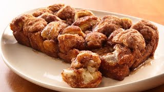 Cinnamon Sugar Pull Apart Loaf  Pillsbury Recipe [upl. by Neehs]