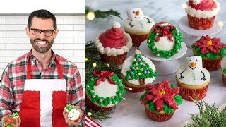 How to Make Christmas Cupcakes [upl. by Kellby]