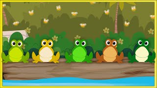 Five Little Speckled Frogs  Nursery Rhyme [upl. by Erikson848]