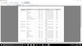 Sales Report using VBNet RDLC Tagalog [upl. by Rafiq]