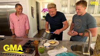 Gordon Ramsays perfect scrambled eggs tutorial  GMA Digital [upl. by Maller]