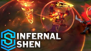 Infernal Shen Skin Spotlight  League of Legends [upl. by Ylle]