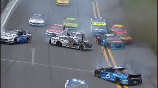 Massive wreck early in the Daytona 500  Extended Highlights [upl. by Cordey]