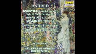 Samuel Barber Summer in Knoxville 1915 Sylvia McNair Soprano [upl. by Dressel]