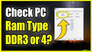 How to Check Ram Type DDR3 or DDR4 Memory Amount amp Speed on Windows 10 Fast Method [upl. by Doelling801]